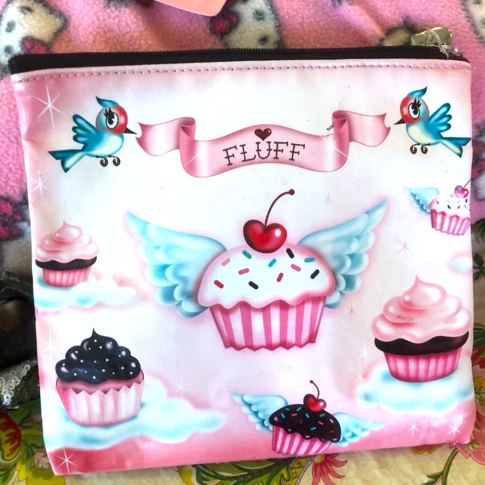 Fluff makeup bag.